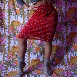 Vintage Express Floral Skirt